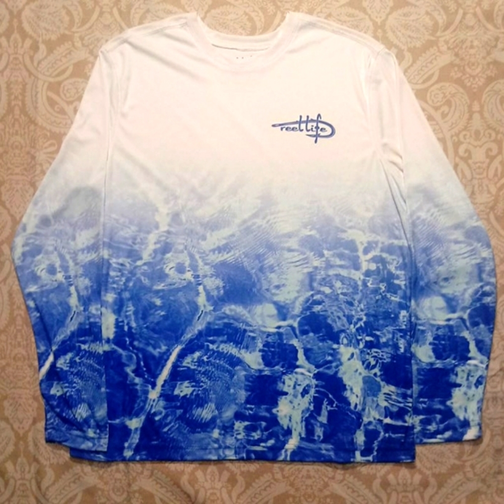 🎣 NWT Reel Life Men’s Long Sleeve Shirt – Size M, Sporty Outdoor Fit